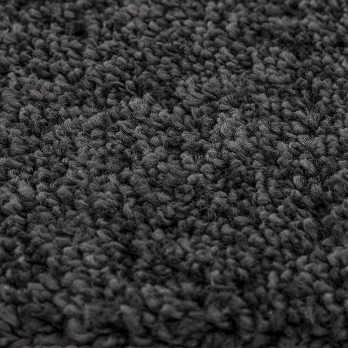 Tappeto shaggy  con retro in lattice grigio scuro 200x200 cm