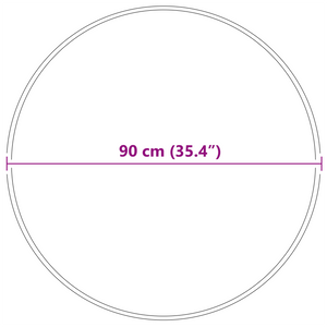 Tappeto Shaggy con supporto in lattice Grigio Scuro ø90 cm