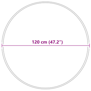 Tappeto Shaggy con supporto in lattice Grigio scuro ø120 cm