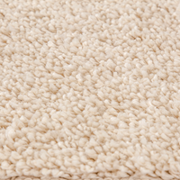 Tappeto Shaggy Alta Pile Panna 120x120 cm PP