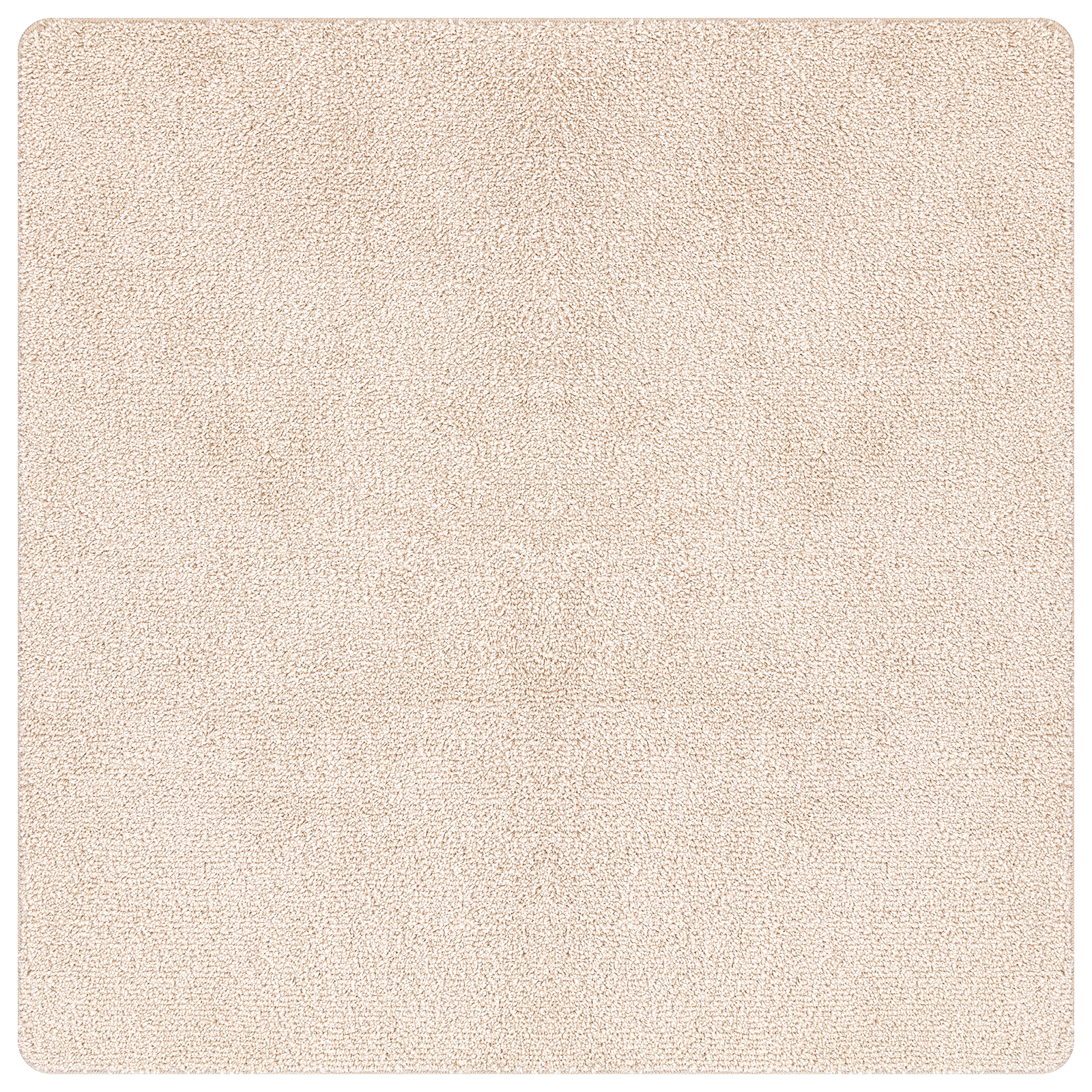 Tappeto Shaggy con fondo in lattice Crema 200x200 cm