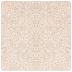 Tappeto Shaggy con fondo in lattice Crema 200x200 cm