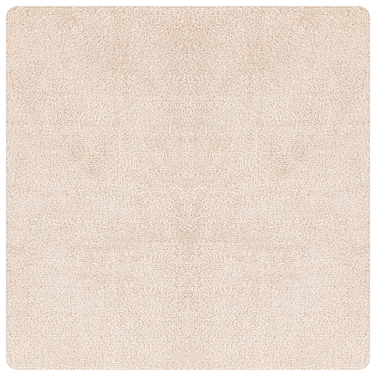 Tappeto Shaggy con fondo in lattice Crema 200x200 cm
