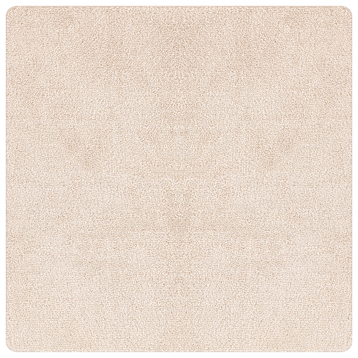 Tappeto Shaggy con fondo in lattice Crema 200x200 cm