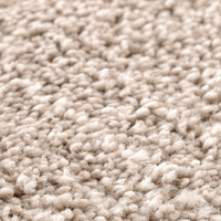 Tappeto Shaggy con retro in lattice crema ø90 cm