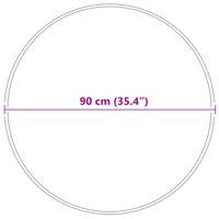 Tappeto Shaggy con retro in lattice crema ø90 cm