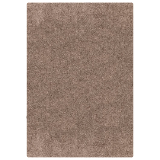 Tappeto Shaggy  con retro in lattice Marrone 80x150 cm