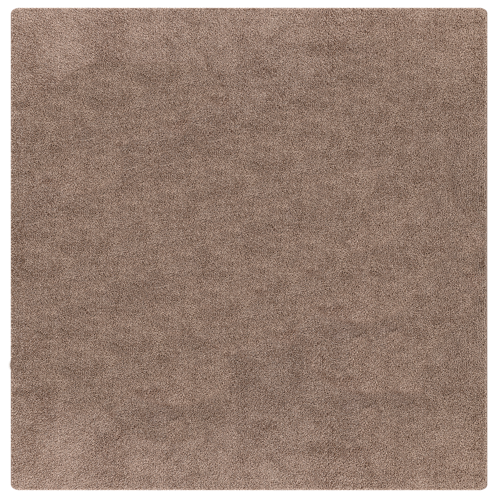 Tappeto Shaggy Alta Pelo Marrone 120x120 cm PP