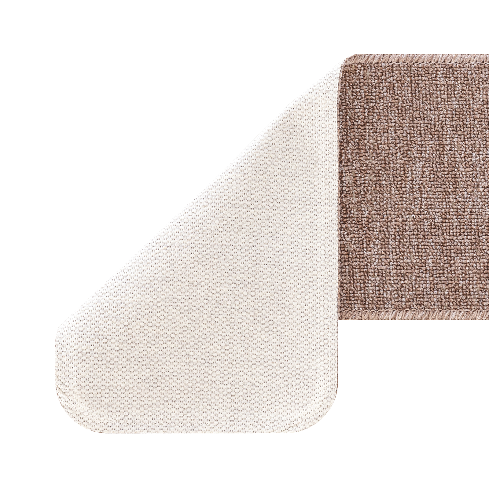 Tappeti per scale  con retro in lattice Marrone Chiaro 25x60 cm