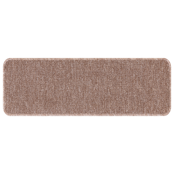 Tappeti per scale  con retro in lattice Marrone Chiaro 25x60 cm