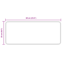 Tappeti per scale  con retro in lattice Marrone Chiaro 25x60 cm