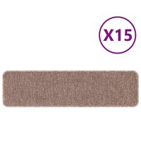 Tappeti per scale  con retro in lattice marrone chiaro 20x75