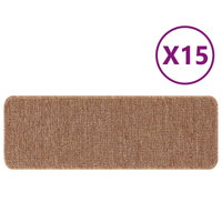 Tappeti per scale  con retro in lattice Giallo 25x60 cm