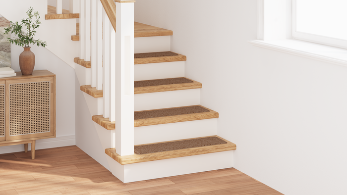 Tappeti per scale  con retro in lattice Giallo 20x75 cm