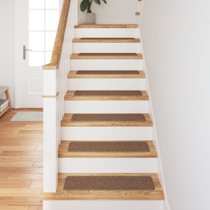 Tappeti per scale  con retro in lattice Giallo 20x75 cm