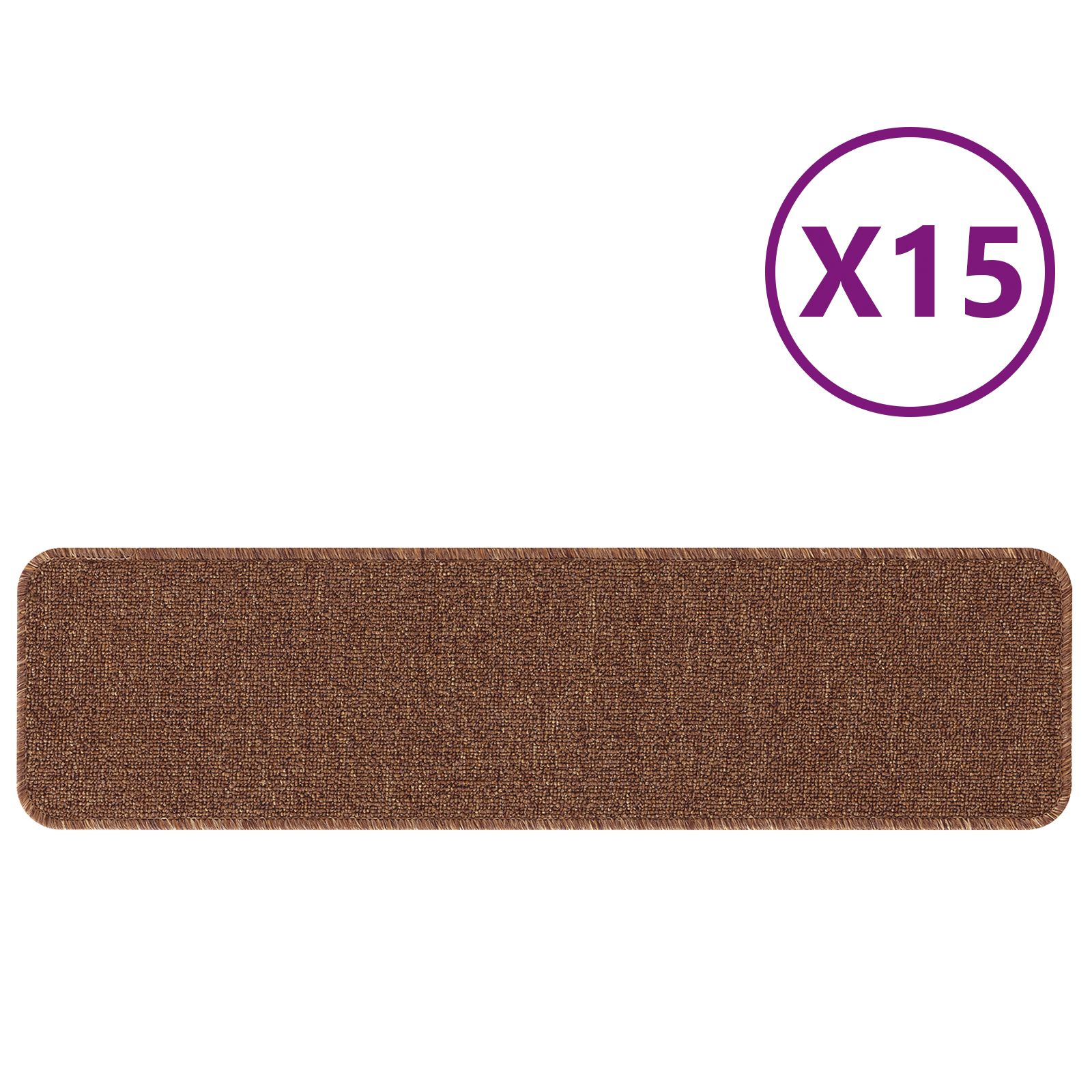 Tappeti per scale  con supporto in lattice Giallo 20x75 cm