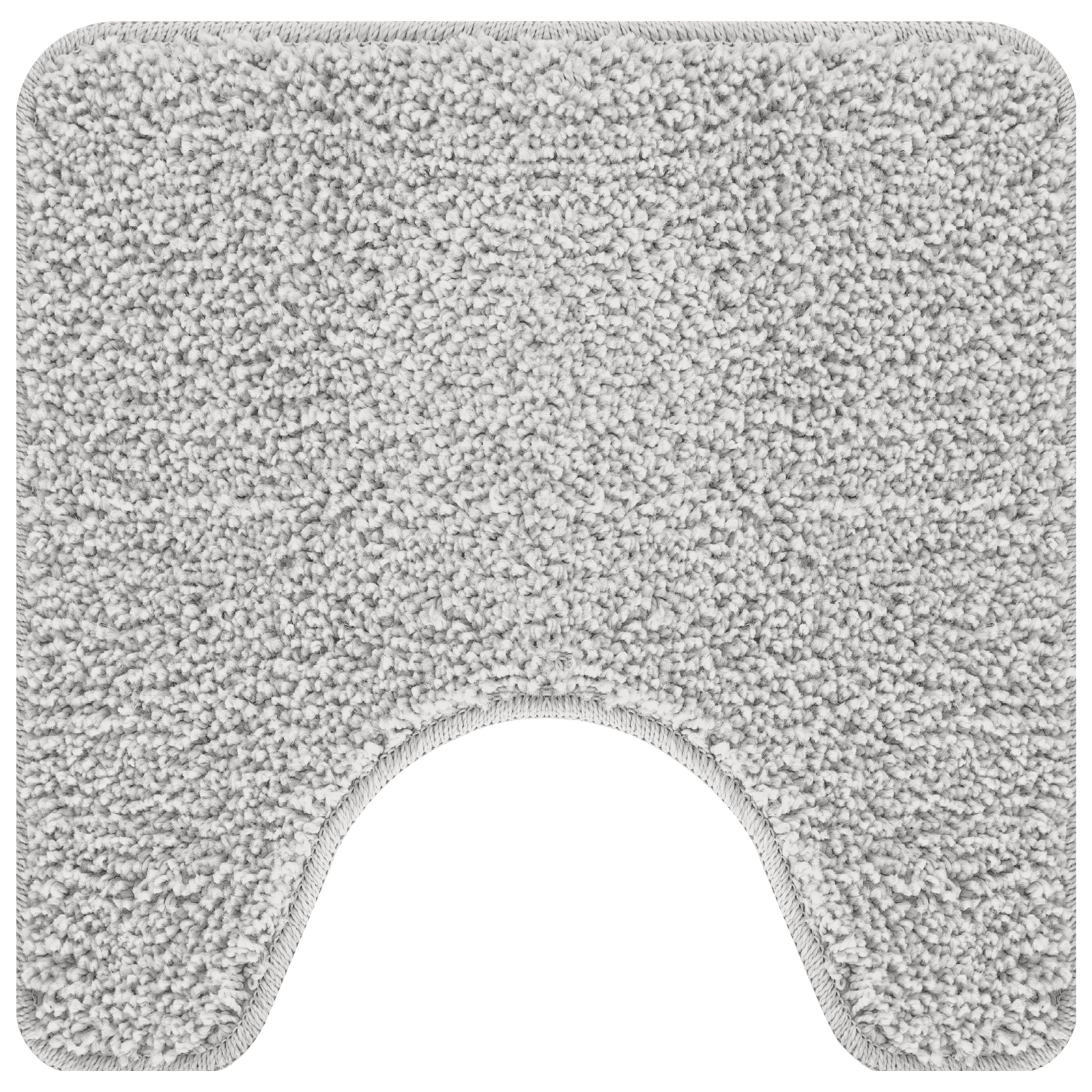 Tappetino da bagno U-Shaped Grigio 50x50 cm in Polipropilene Antiscivolo