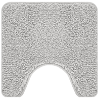 Tappetino da bagno U-Shaped Grigio 50x50 cm in Polipropilene Antiscivolo
