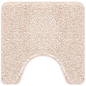 Tappetino da Bagno U-Shaped Panna 50x50 cm Polipropilene Antiscivolo