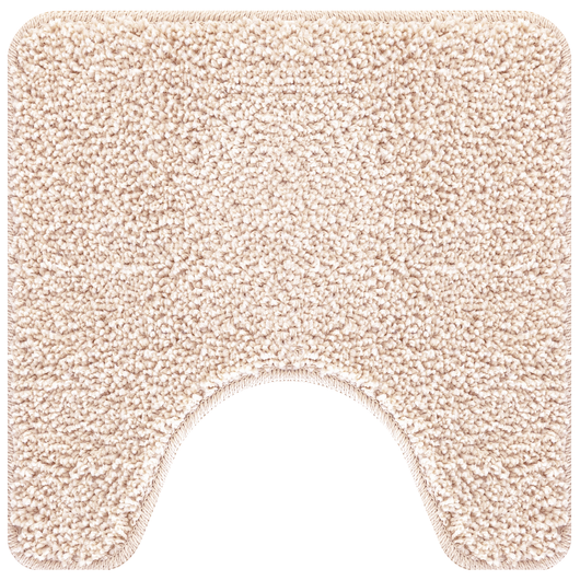 Tappetino da Bagno U-Shaped Panna 50x50 cm Polipropilene Antiscivolo