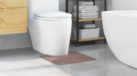 Tappetino da Bagno U-Shaped Marrone 50x50 cm in Polipropilene Antiscivolo