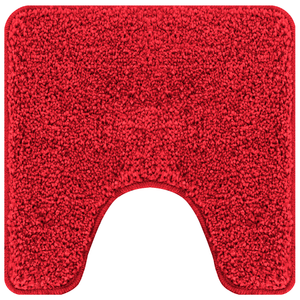 Tappetino da bagno U-Shaped Rosso 50x50 cm in Polipropilene Antiscivolo