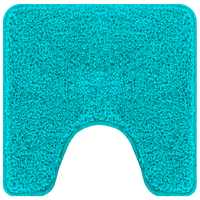 Tappetino da bagno U-Shaped Turchese 50x50 cm Polipropilene Antiscivolo