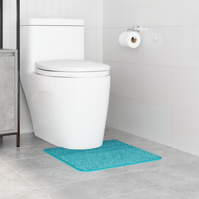 Tappetino da bagno U-Shaped Turchese 50x50 cm Polipropilene Antiscivolo