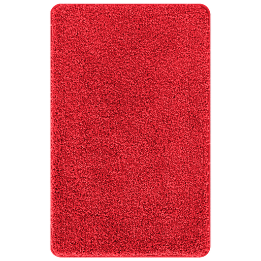 Tappetino da bagno rettangolare rosso 50x80 cm in polipropilene antiscivolo