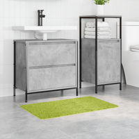 Tappetino da bagno rettangolare verde 50x80 cm in polipropilene antiscivolo