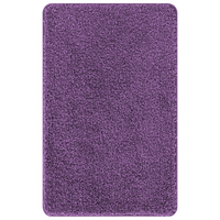 Tappetino da bagno rettangolare viola 50x80 cm in polipropilene antiscivolo
