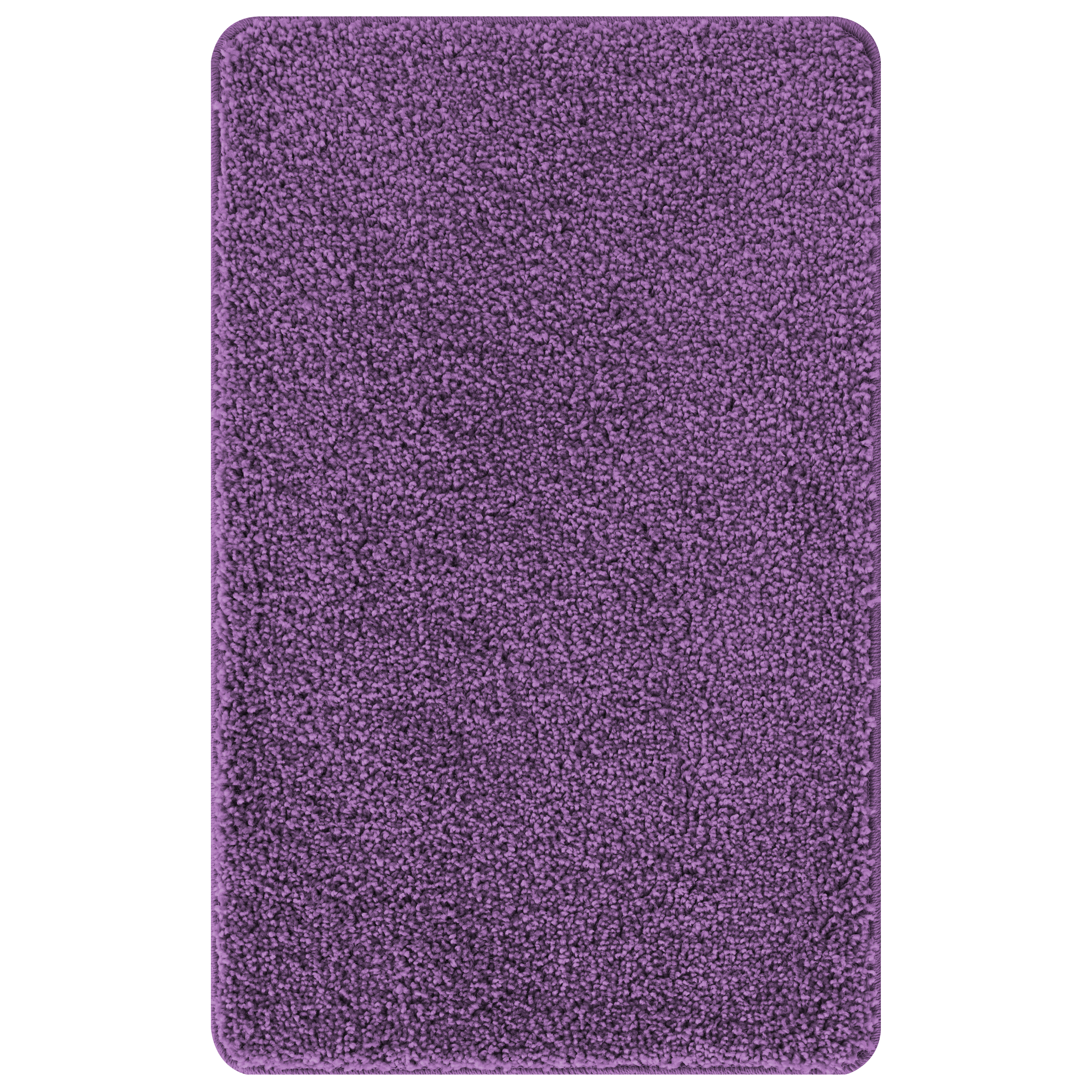 Tappetino da bagno rettangolare viola 50x80 cm in polipropilene antiscivolo