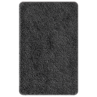 Tappetino da bagno rettangolare grigio scuro 60x90 cm in polipropilene antiscivolo