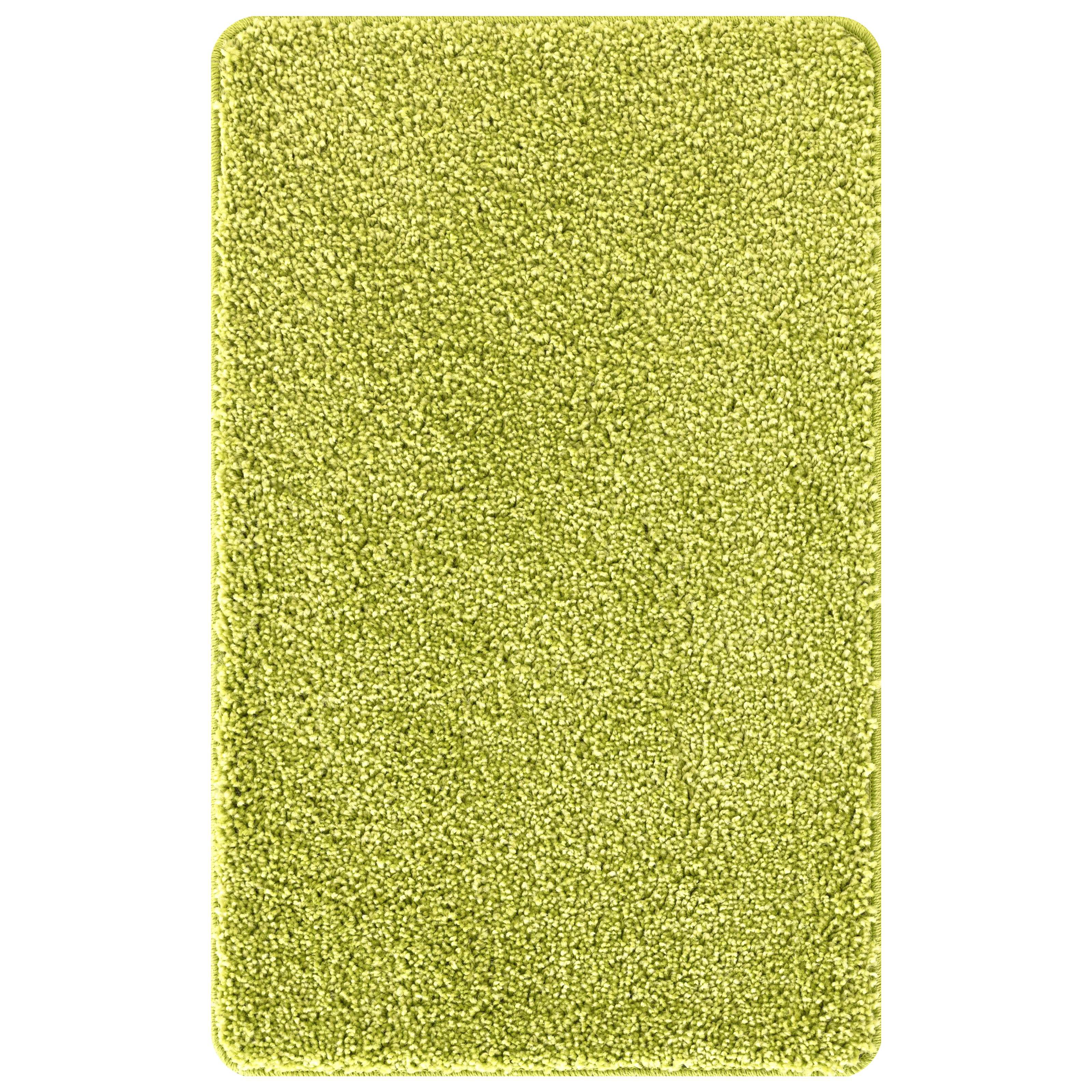 Tappetino da bagno rettangolare verde 60x90 cm in polipropilene antiscivolo