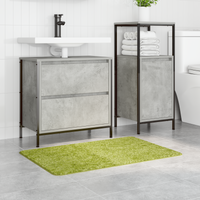 Tappetino da bagno rettangolare verde 60x90 cm in polipropilene antiscivolo