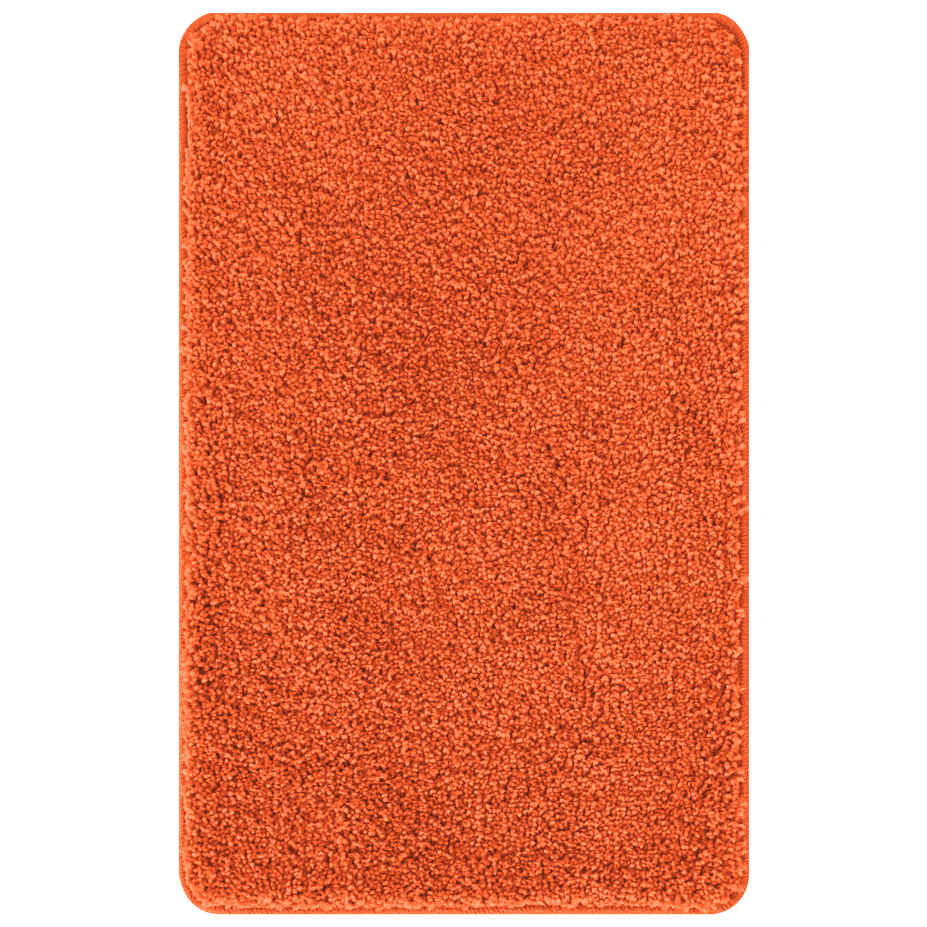 Tappetino da bagno rettangolare arancione 60x90 cm in polipropilene antiscivolo