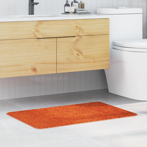 Tappetino da bagno rettangolare arancione 60x90 cm in polipropilene antiscivolo
