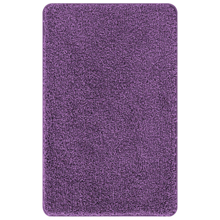 Tappetino da bagno rettangolare viola 60x90 cm in polipropilene antiscivolo