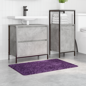 Tappetino da bagno rettangolare viola 60x90 cm in polipropilene antiscivolo