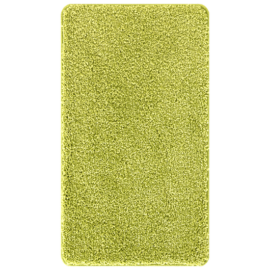Tappetino da bagno rettangolare verde 70x120 cm in polipropilene antiscivolo