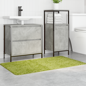 Tappetino da bagno rettangolare verde 70x120 cm in polipropilene antiscivolo