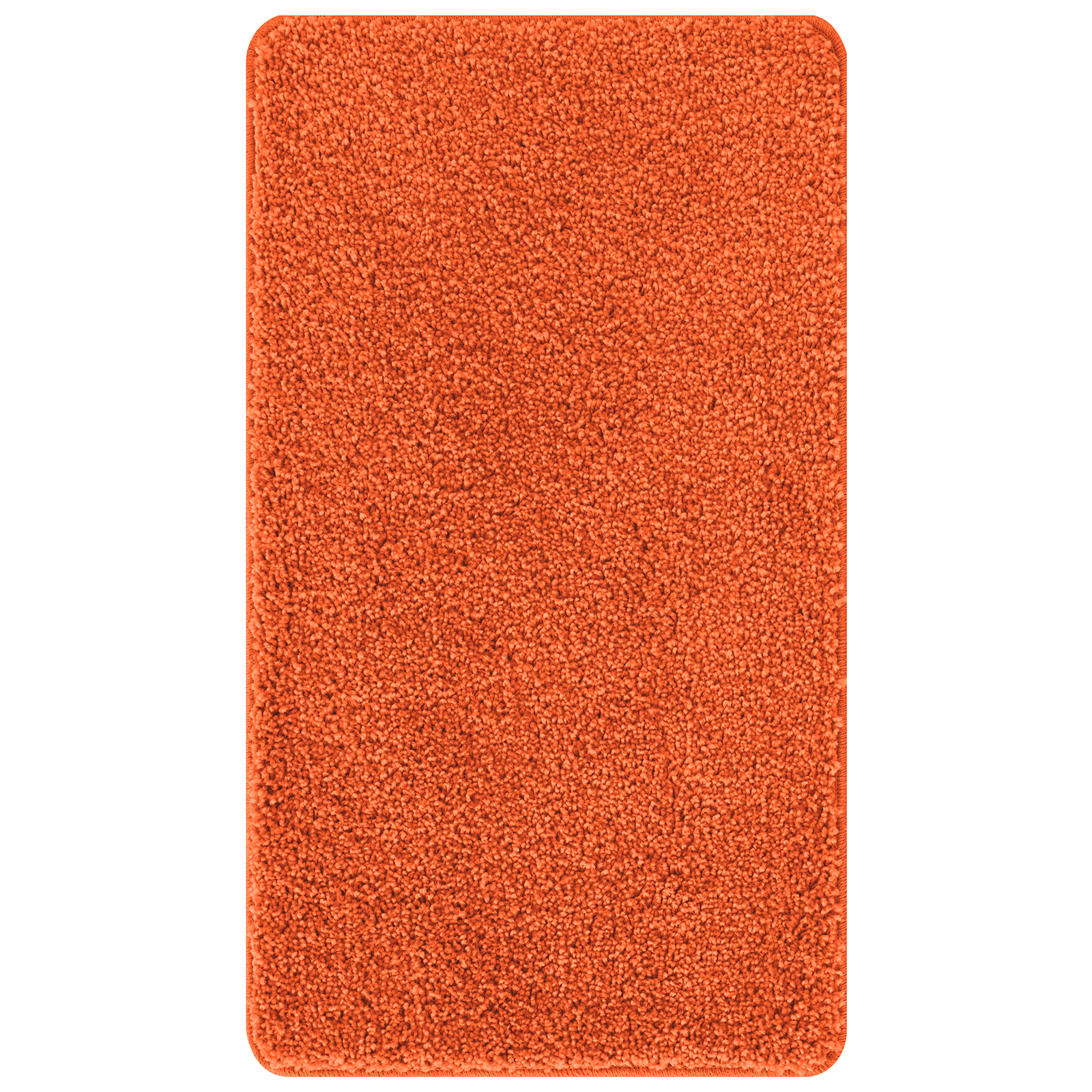 Tappetino da Bagno Rettangolare Arancione 70x120 cm Polipropilene Antiscivolo