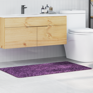 Tappetino da bagno rettangolare blu 70x120 cm in polipropilene antiscivolo