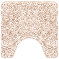 Set di tappetini da bagno 2 pezzi crema in polipropilene antiscivolo