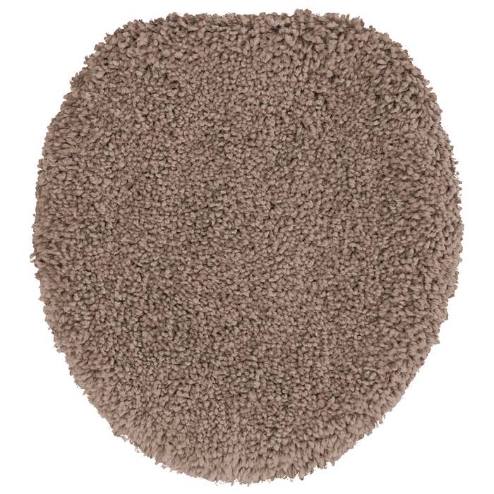 Set di Tappetini da Bagno 3 Pezzi Marrone in Polipropilene Antiscivolo