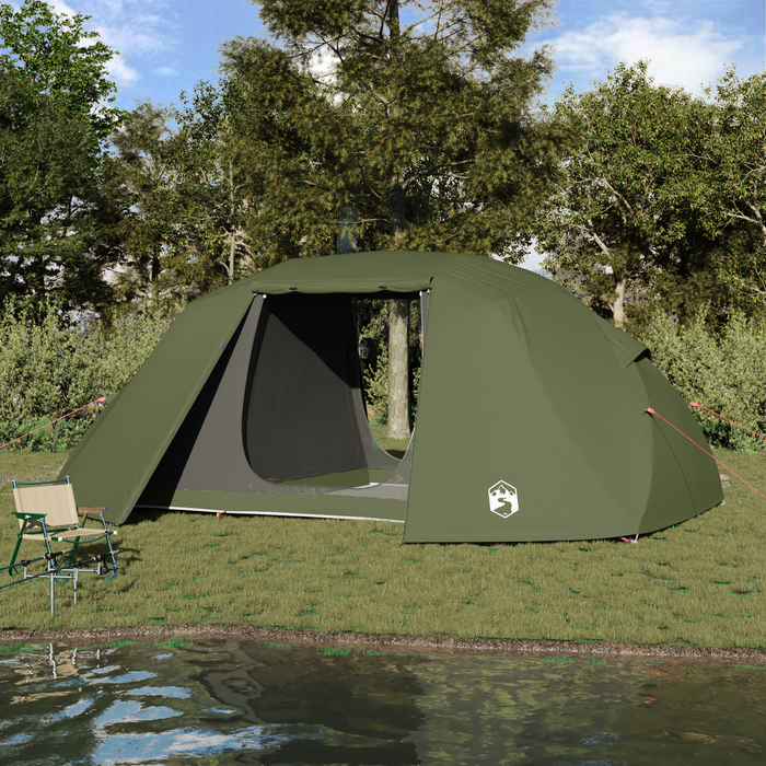 Tenda da pesca Verde oliva Poliestere 7-Persone Durevole