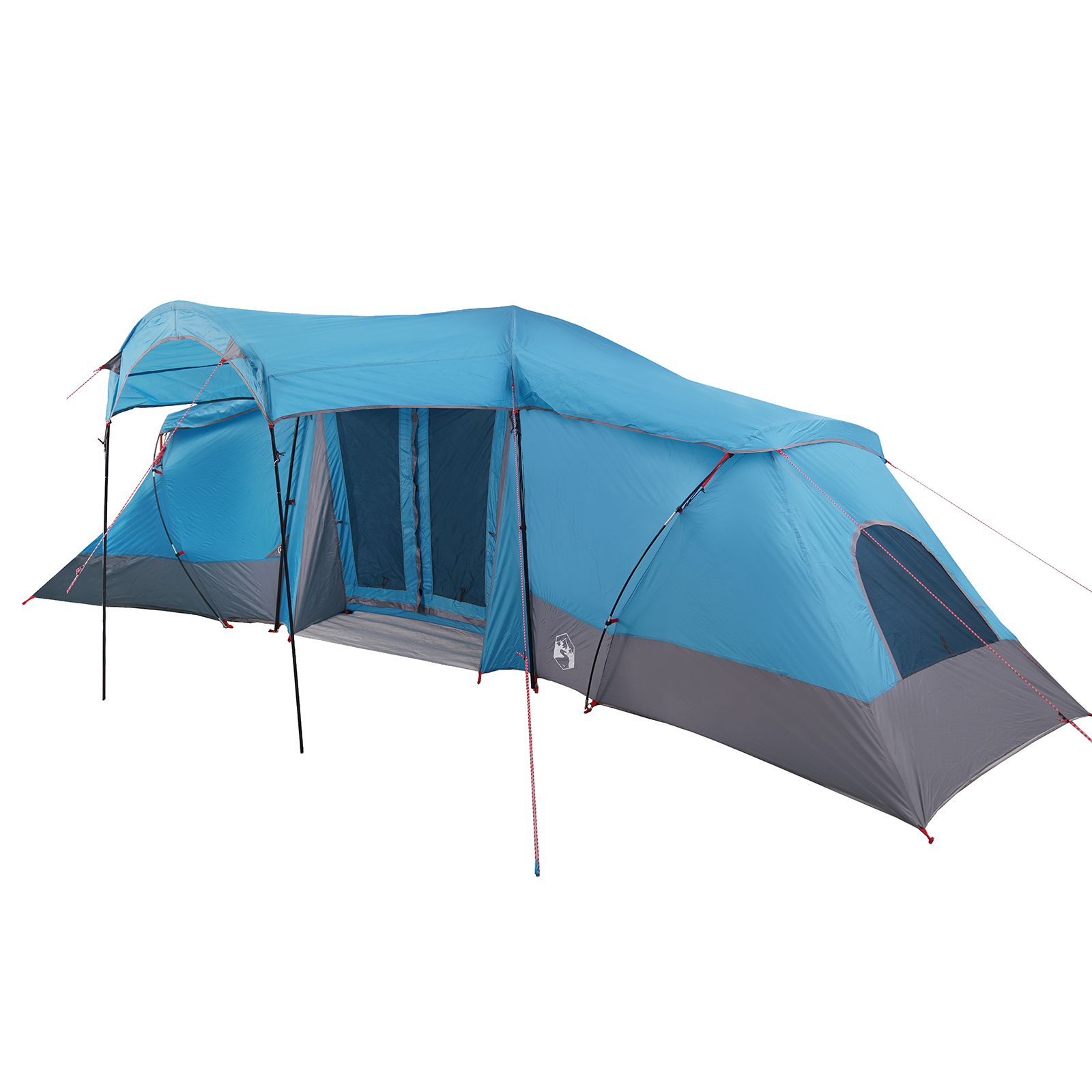 Tenda per Famiglia  con Finestre a Cupola Blu per 4 Persone Impermeabile