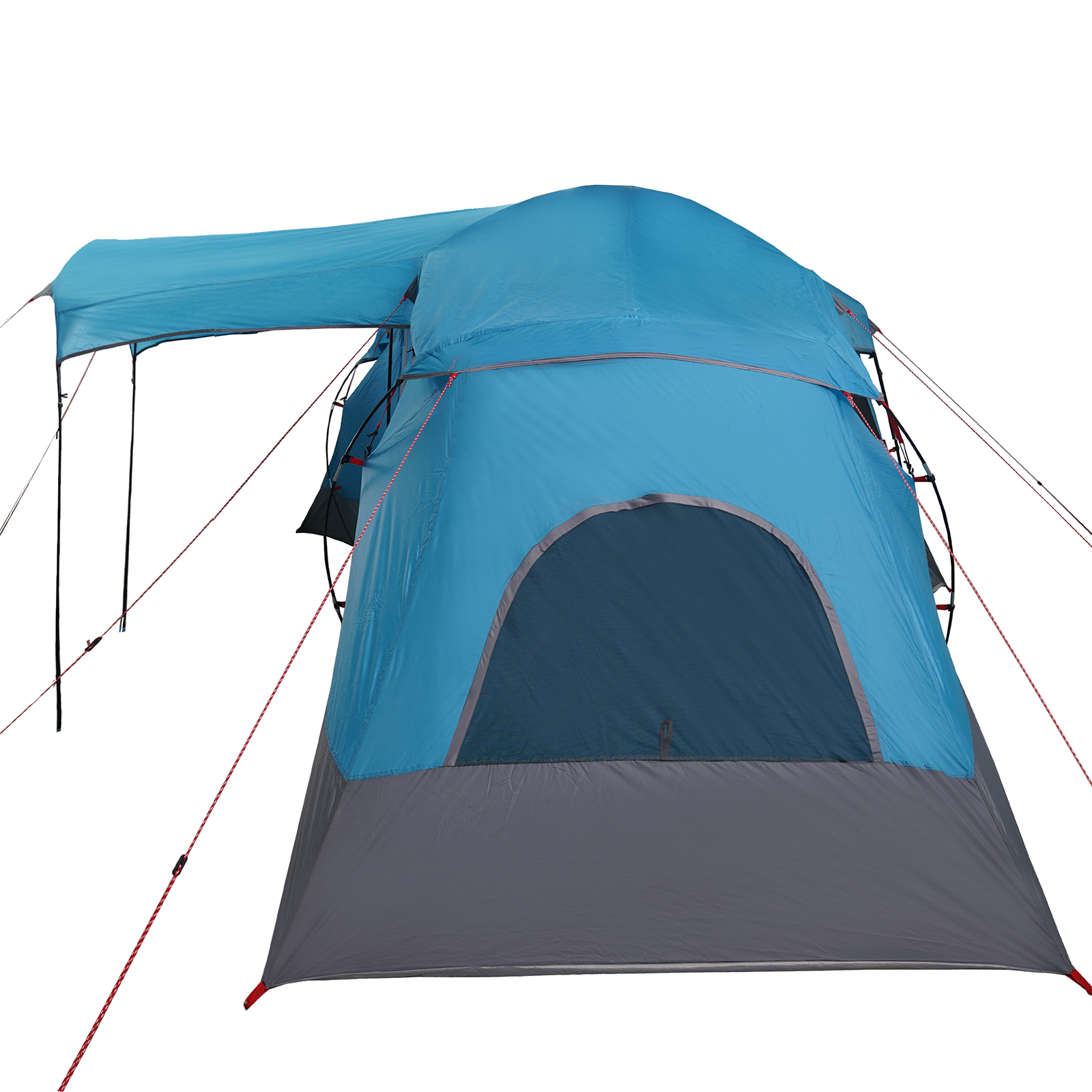 Tenda per Famiglia  con Finestre a Cupola Blu per 4 Persone Impermeabile