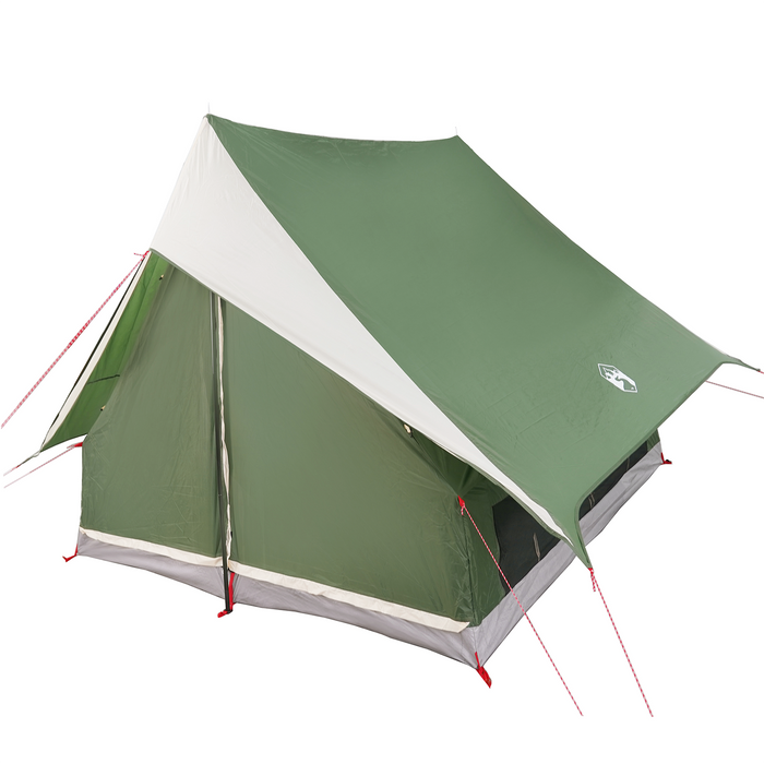 Tenda da Campeggio a Forma di A 3-Persone Verde Impermeabile
