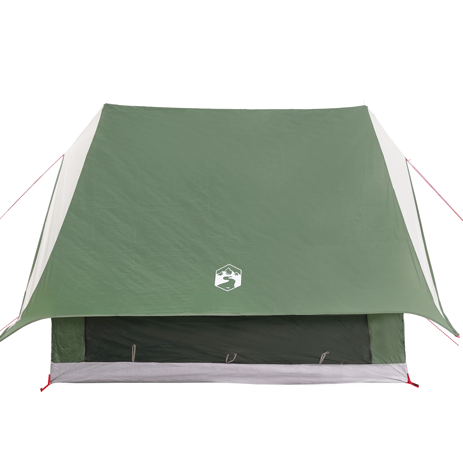 Tenda da Campeggio a Forma di A 3-Persone Verde Impermeabile